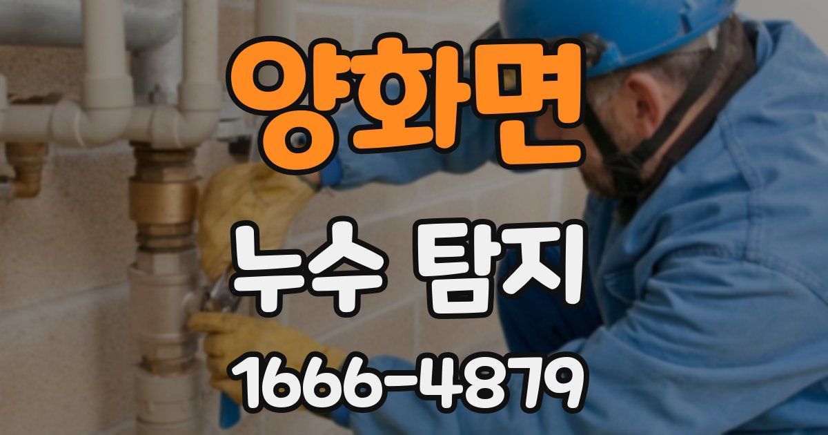 양화면 누수 탐지