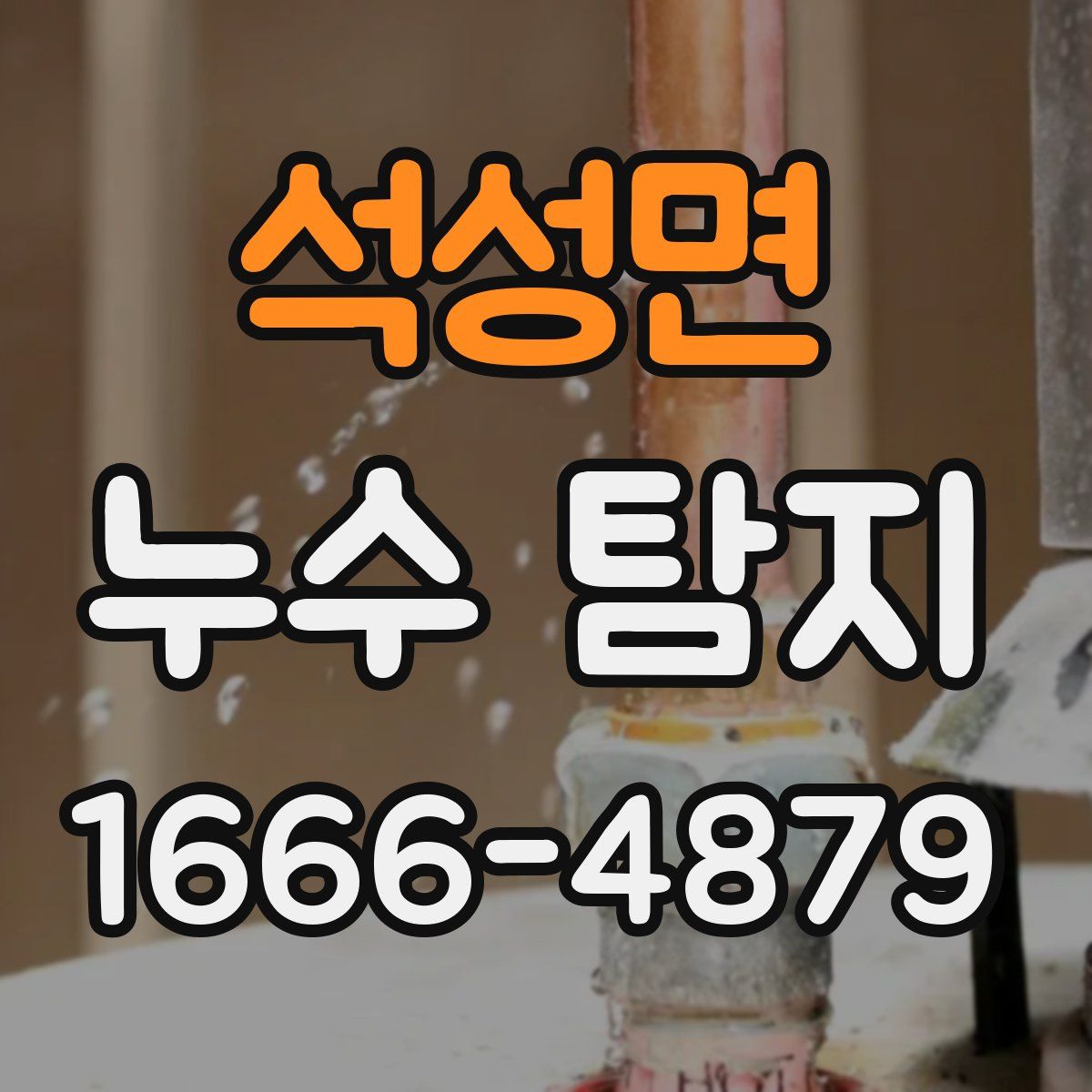 석성면 누수 탐지