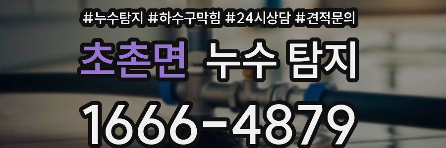초촌면 누수 탐지