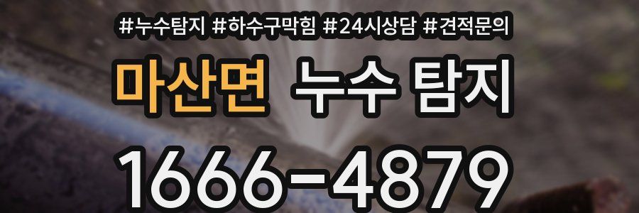 마산면 누수 탐지