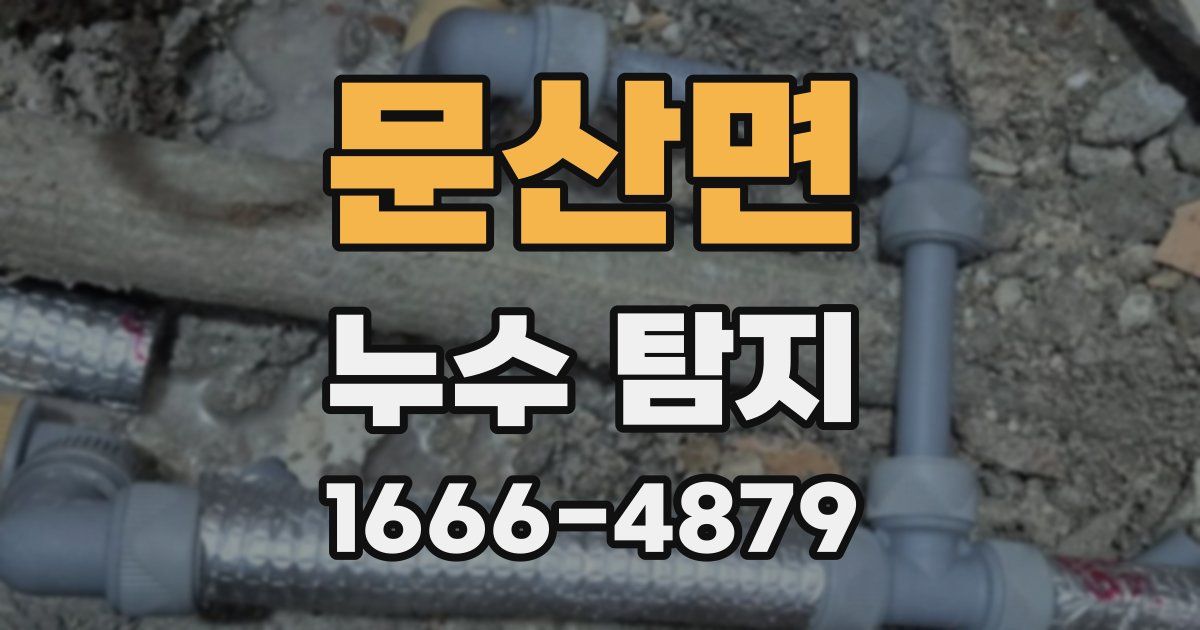 문산면 누수 탐지