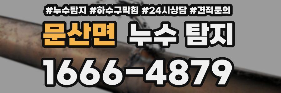 문산면 누수 탐지