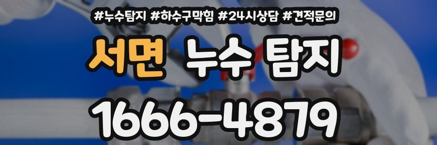 서면 누수 탐지