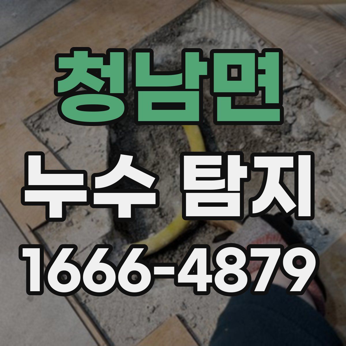 청남면 누수 탐지
