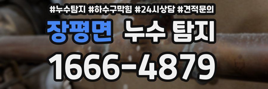 장평면 누수 탐지