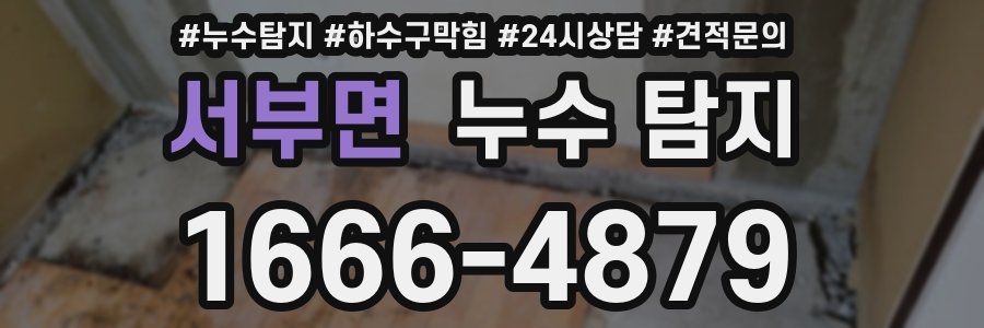 서부면 누수 탐지