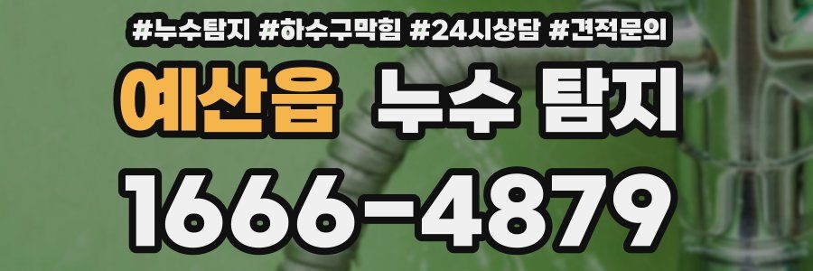 예산읍 누수 탐지