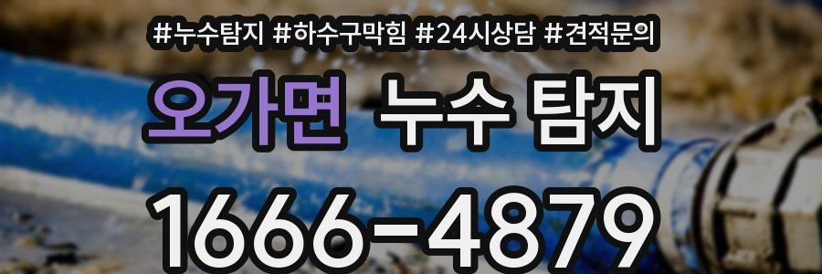 오가면 누수 탐지