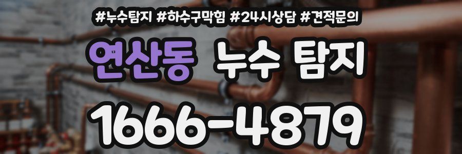 연산동 누수 탐지