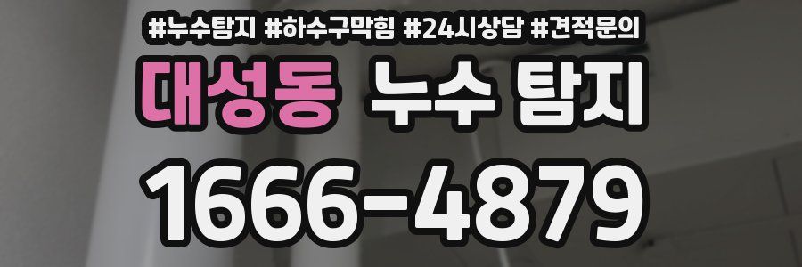 대성동 누수 탐지