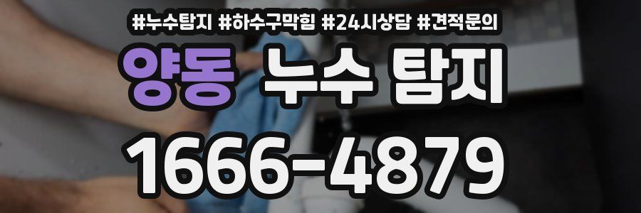 양동 누수 탐지