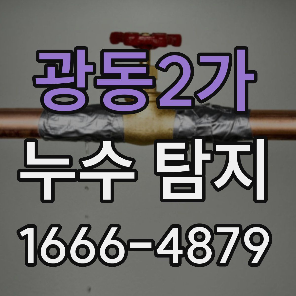 광동2가 누수 탐지