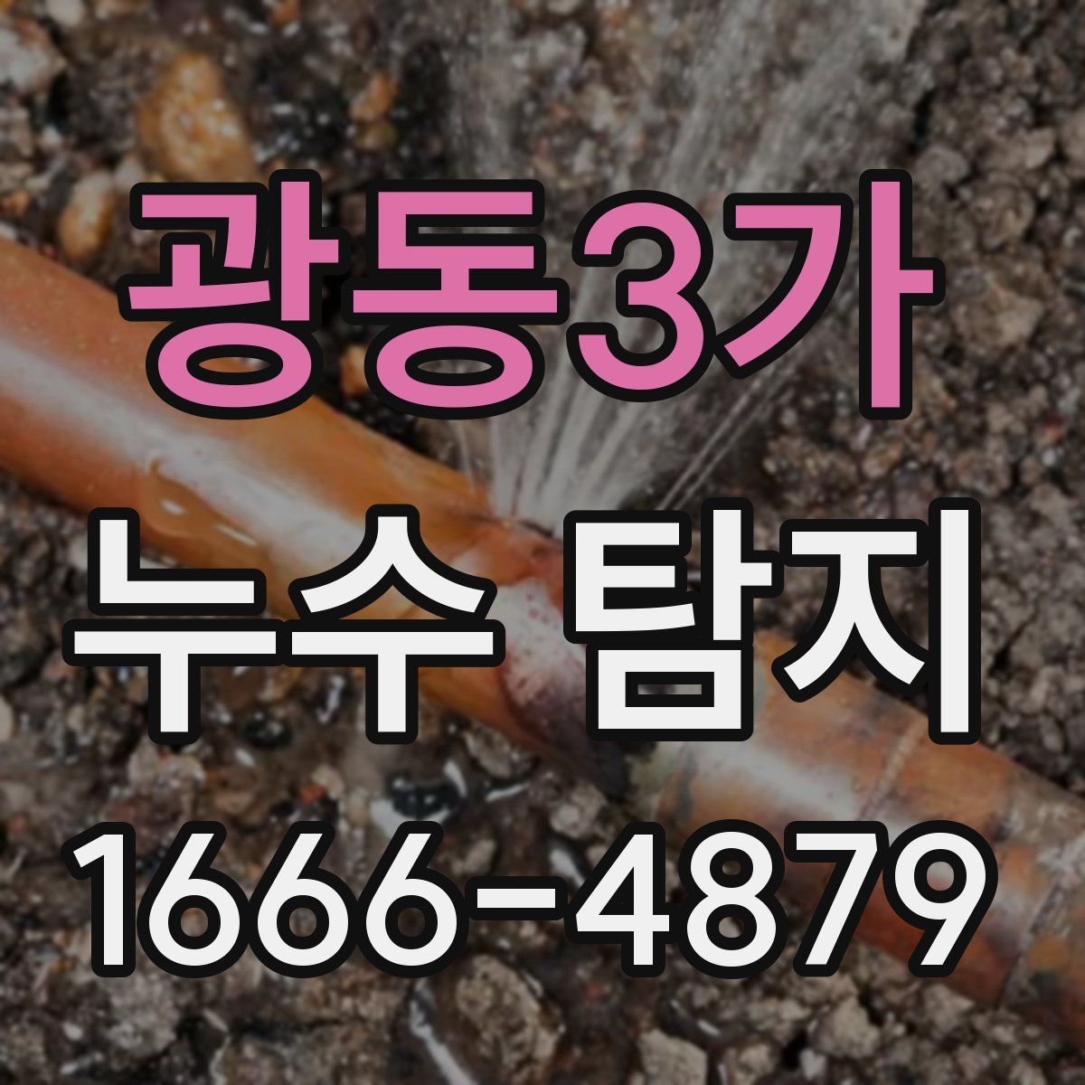 광동3가 누수 탐지