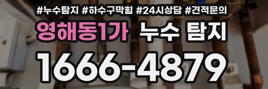 영해동1가 누수 탐지