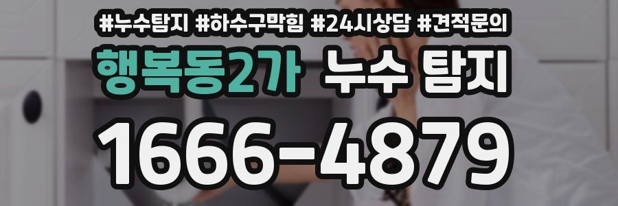 행복동2가 누수 탐지
