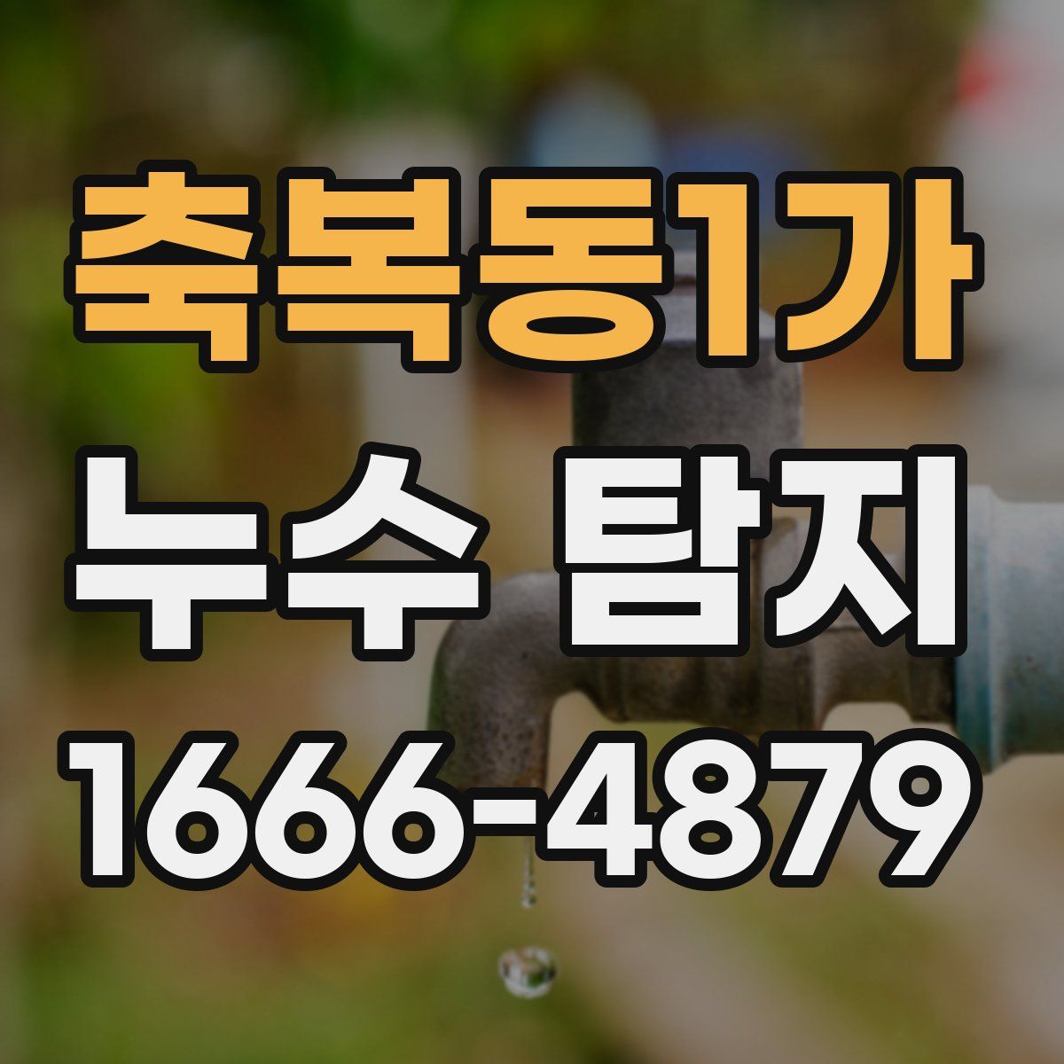 축복동1가 누수 탐지