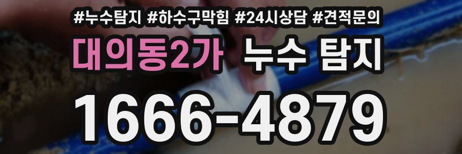대의동2가 누수 탐지