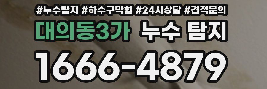 대의동3가 누수 탐지