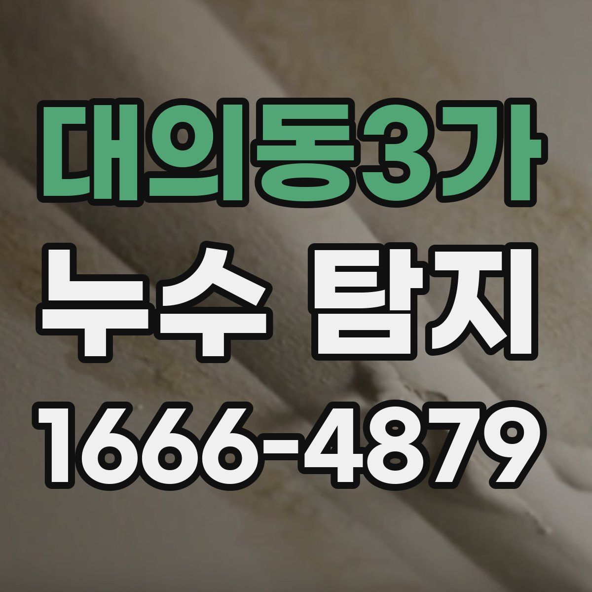 대의동3가 누수 탐지
