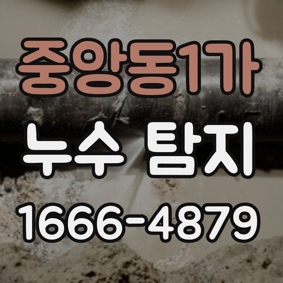 중앙동1가 누수 탐지