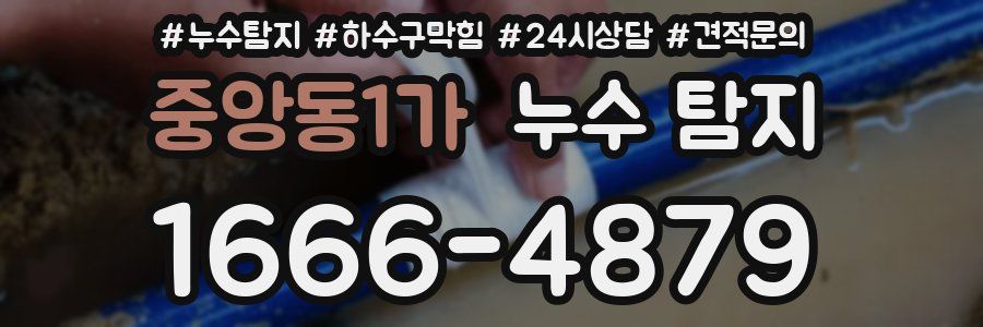 중앙동1가 누수 탐지