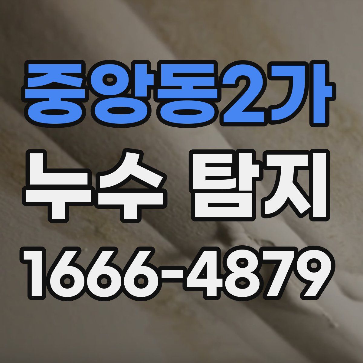 중앙동2가 누수 탐지