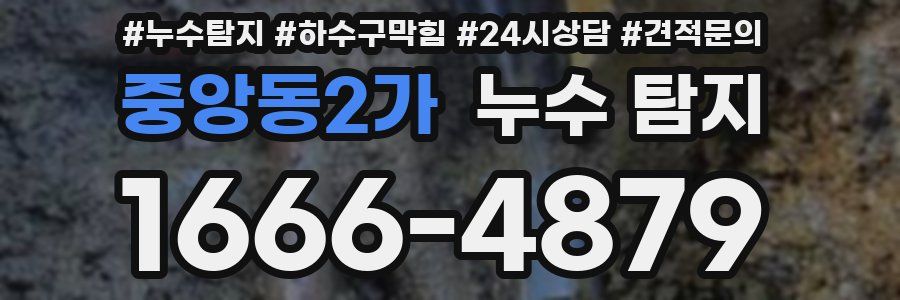 중앙동2가 누수 탐지