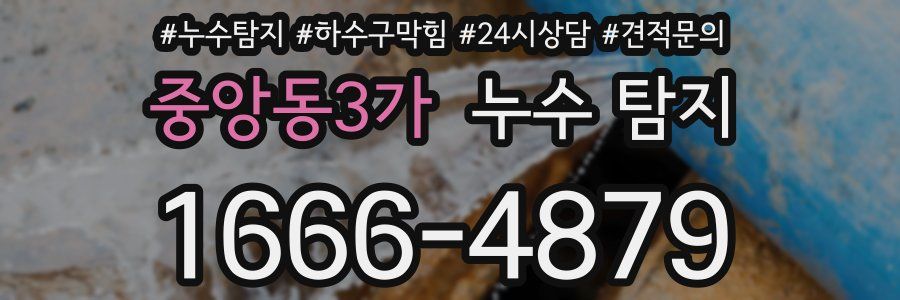 중앙동3가 누수 탐지