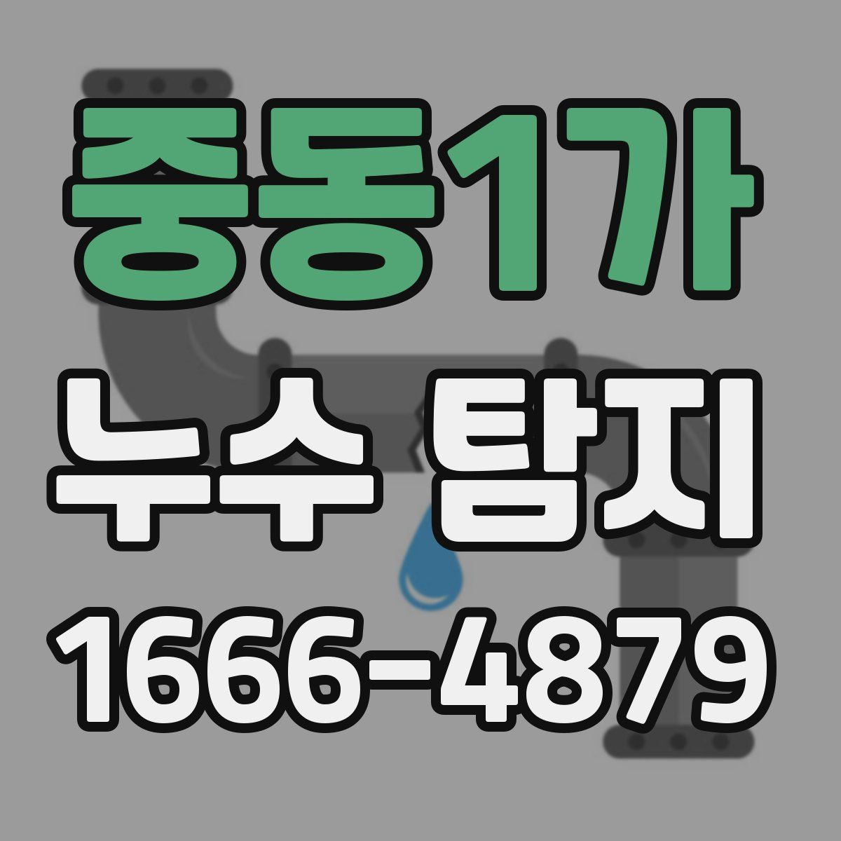 중동1가 누수 탐지