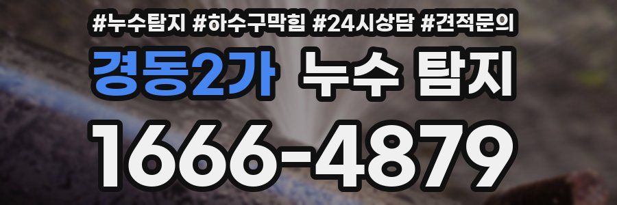 경동2가 누수 탐지