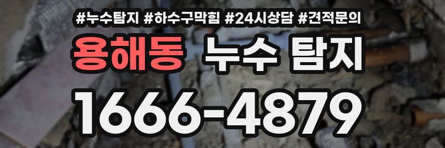 용해동 누수 탐지