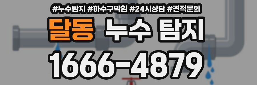 달동 누수 탐지