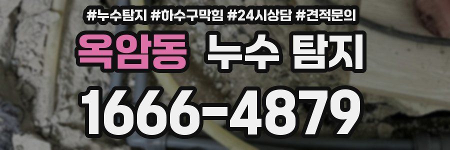 옥암동 누수 탐지