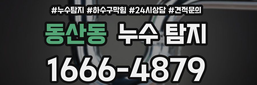 동산동 누수 탐지