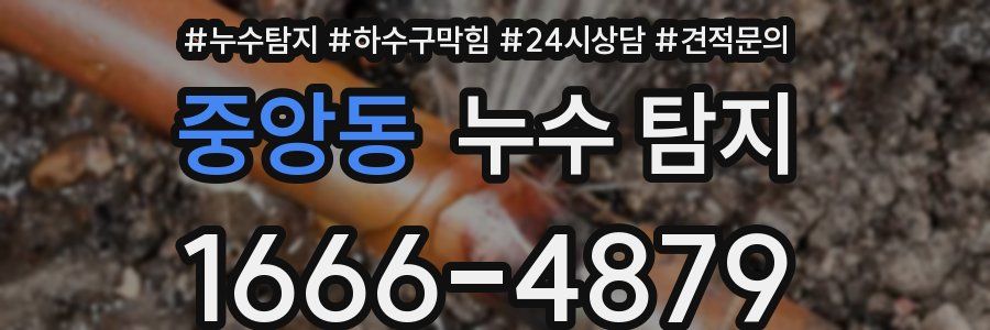 중앙동 누수 탐지