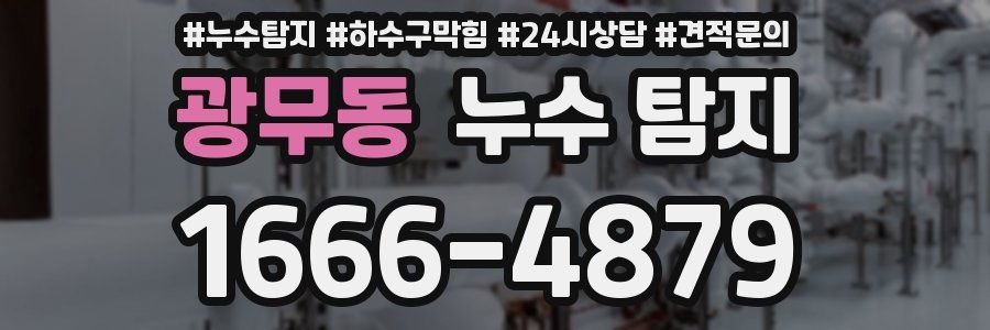 광무동 누수 탐지