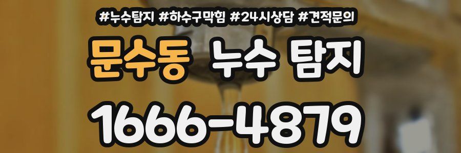 문수동 누수 탐지