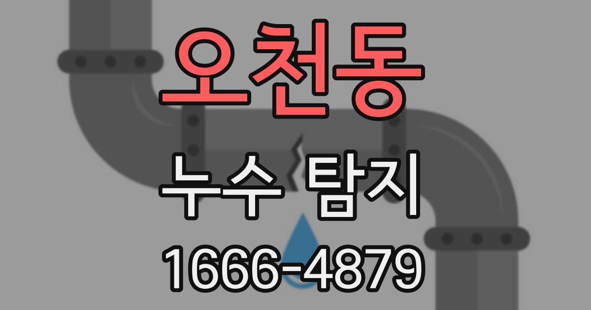 오천동 누수 탐지