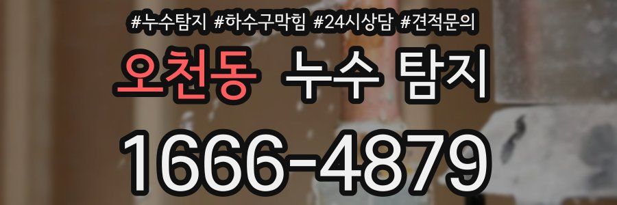 오천동 누수 탐지