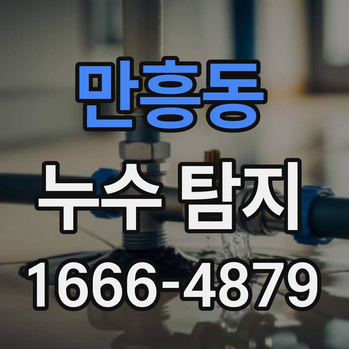 만흥동 누수 탐지