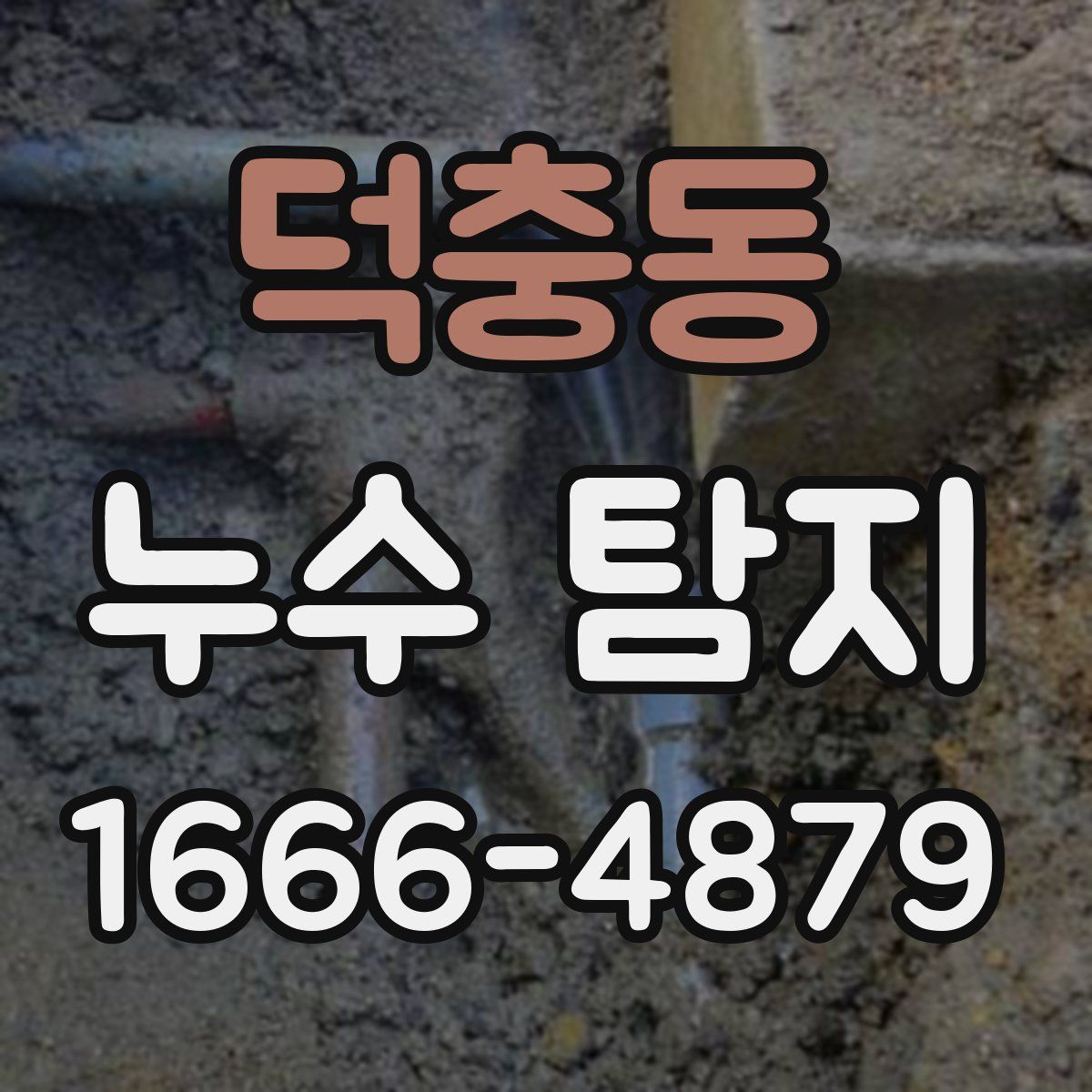 덕충동 누수 탐지