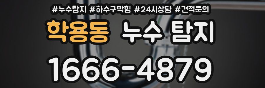 학용동 누수 탐지