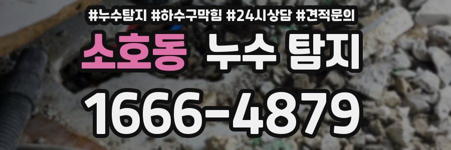 소호동 누수 탐지