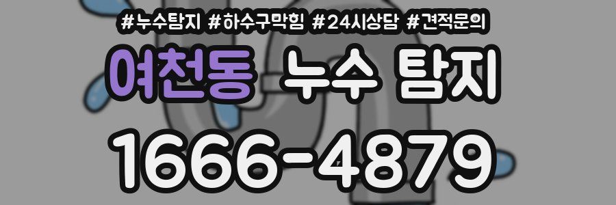 여천동 누수 탐지