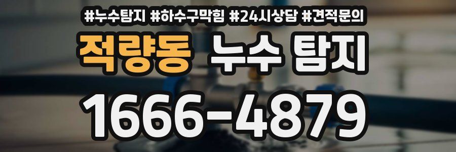 적량동 누수 탐지
