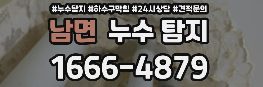 남면 누수 탐지