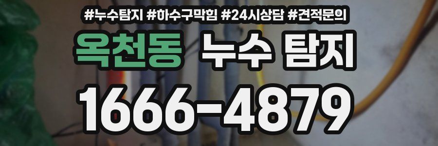 옥천동 누수 탐지