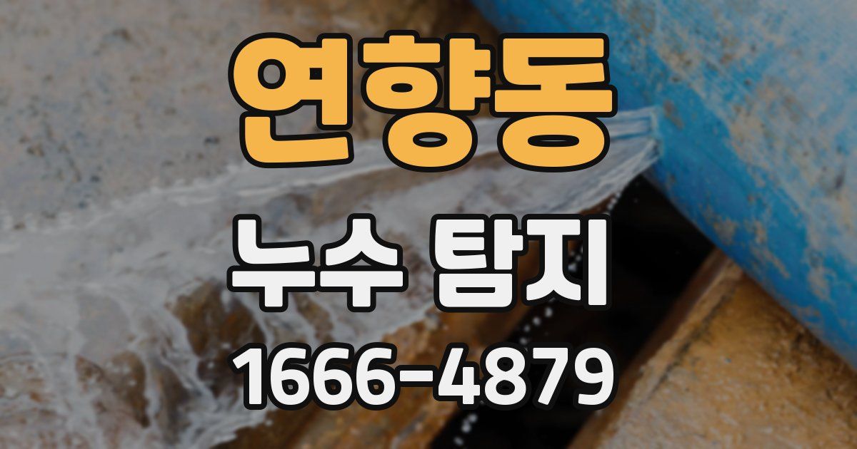 연향동 누수 탐지