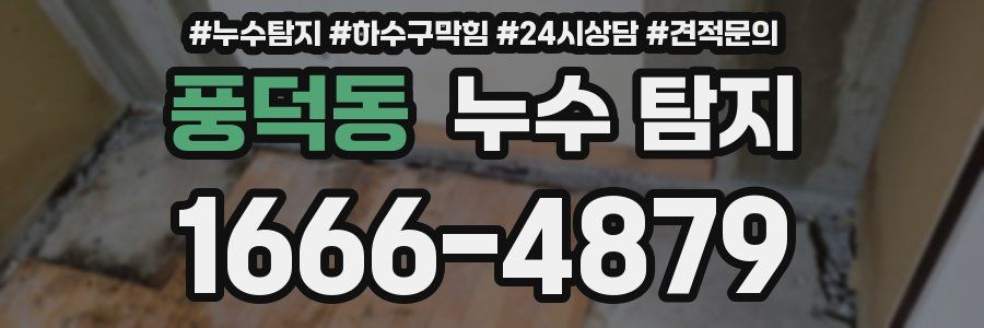 풍덕동 누수 탐지