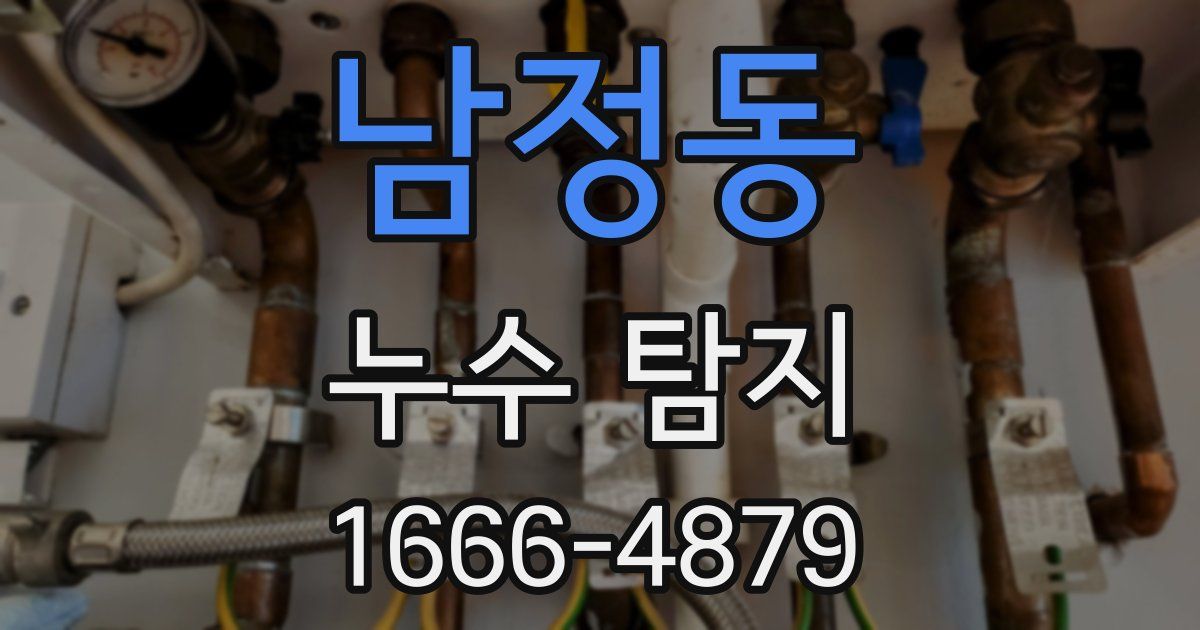 남정동 누수 탐지